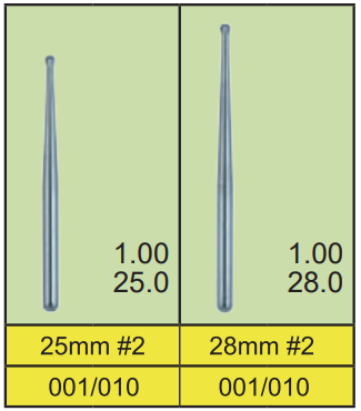 MANI Carbide Burs 25mm